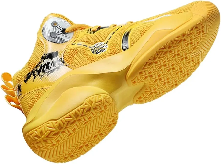 New Men's Fashion High Top Anti-Slip Cushioning Basketball Shoes Fashion Running Sneakers Light Training Athletic Shoes