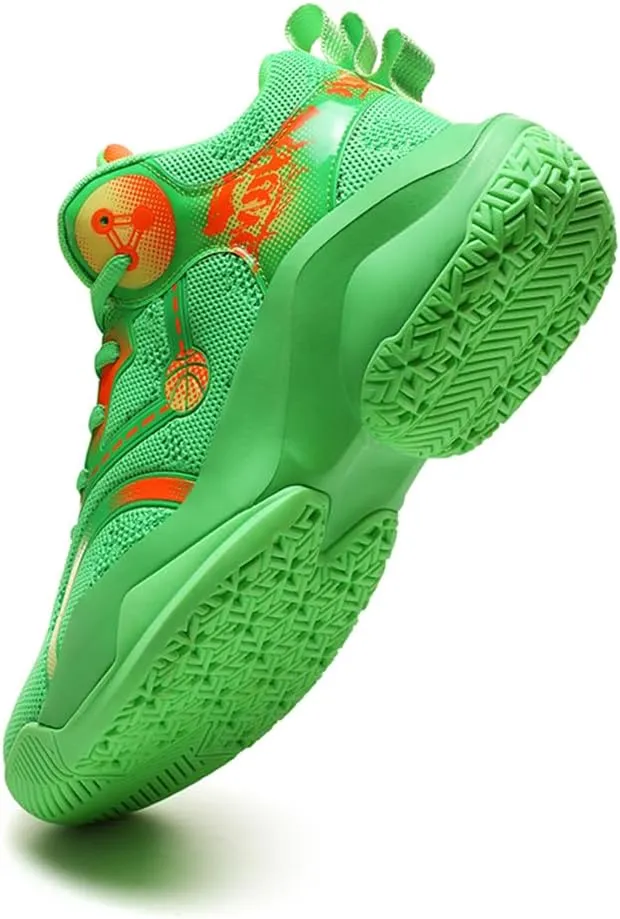 New Men's Fashion High Top Anti-Slip Cushioning Basketball Shoes Fashion Running Sneakers Light Training Athletic Shoes