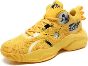 New Men's Fashion High Top Anti-Slip Cushioning Basketball Shoes Fashion Running Sneakers Light Training Athletic Shoes