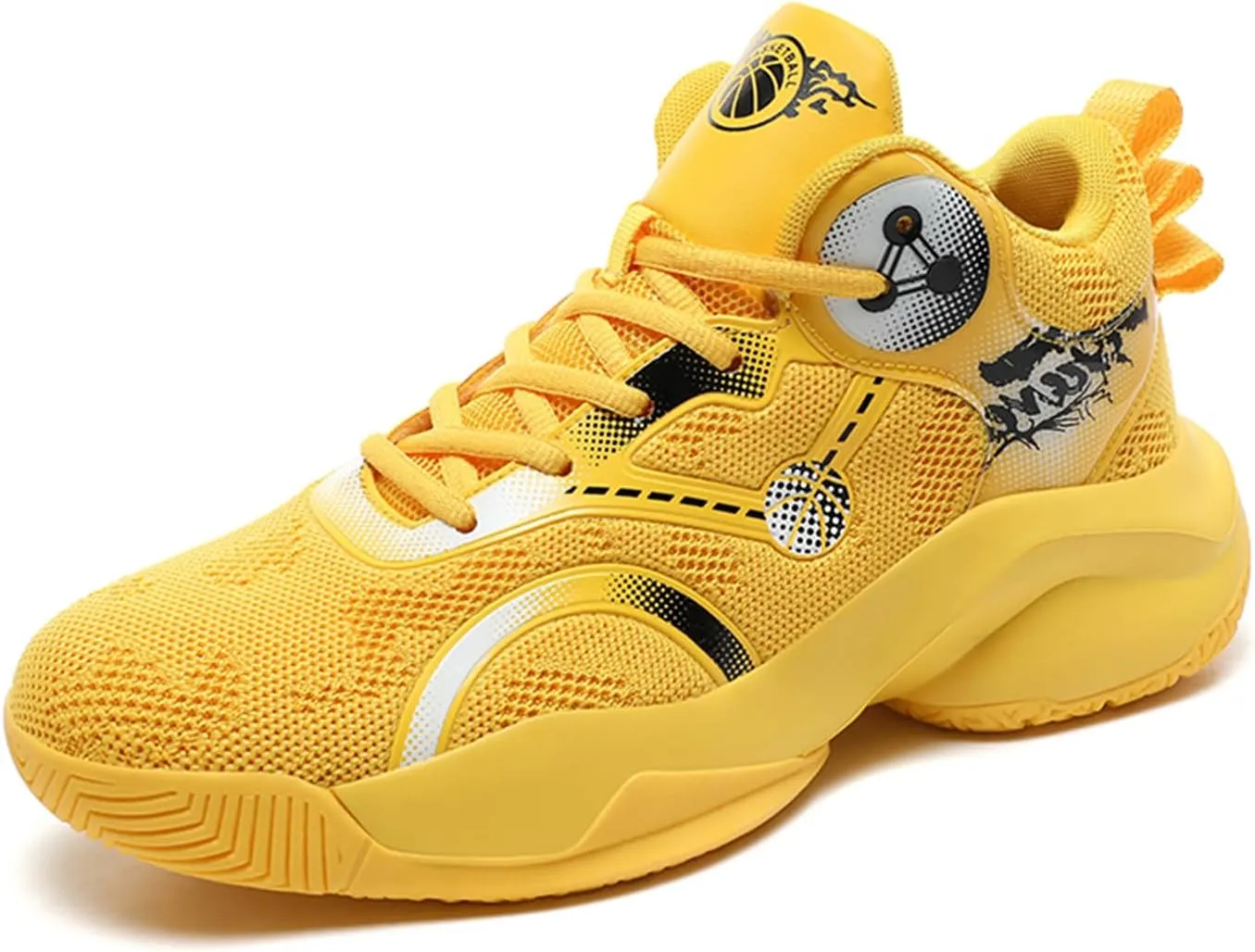 New Men's Fashion High Top Anti-Slip Cushioning Basketball Shoes Fashion Running Sneakers Light Training Athletic Shoes