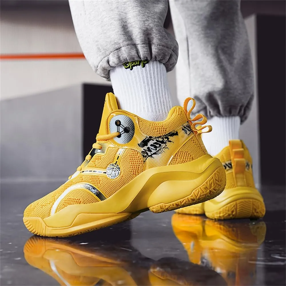 New Men's Fashion High Top Anti-Slip Cushioning Basketball Shoes Fashion Running Sneakers Light Training Athletic Shoes