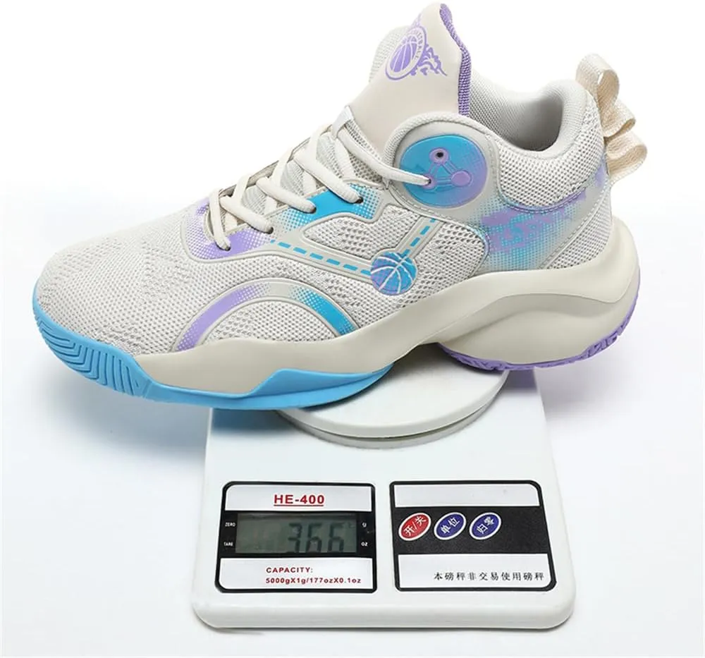 New Men's Fashion High Top Anti-Slip Cushioning Basketball Shoes Fashion Running Sneakers Light Training Athletic Shoes
