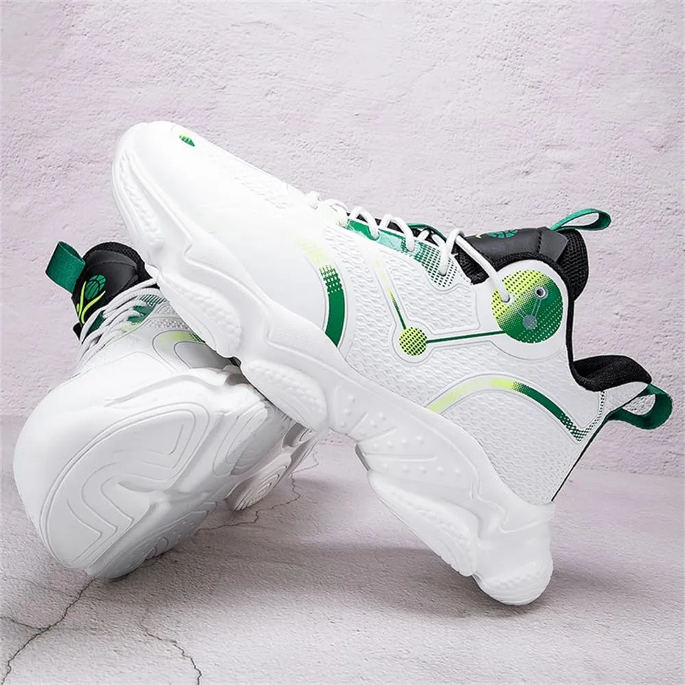New Men's Fashion High Top Basketball Shoes Fashion Running Sneakers Non Slip Training Athletic Shoes