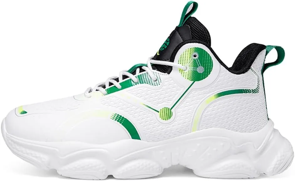 New Men's Fashion High Top Basketball Shoes Fashion Running Sneakers Non Slip Training Athletic Shoes