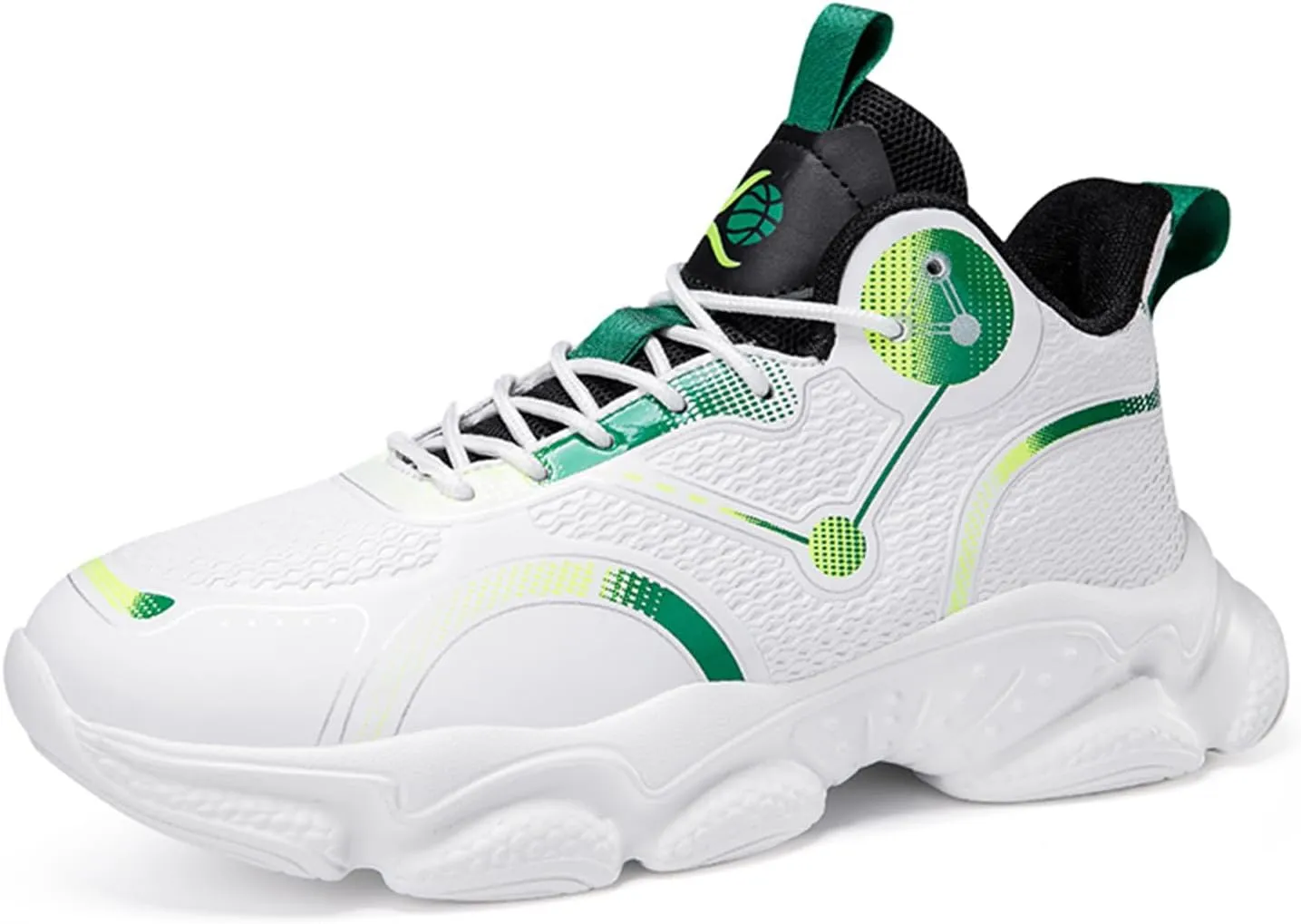 New Men's Fashion High Top Basketball Shoes Fashion Running Sneakers Non Slip Training Athletic Shoes