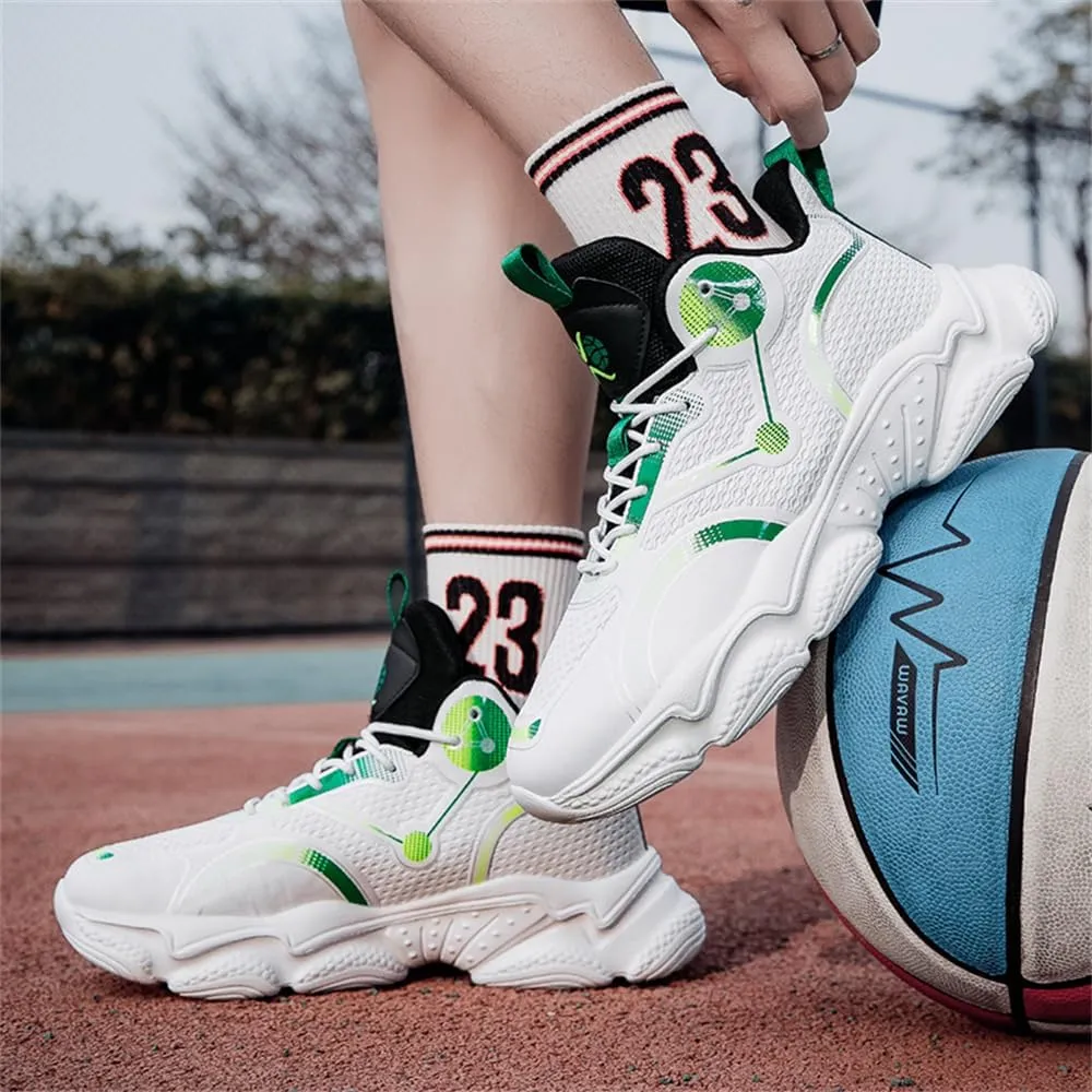 New Men's Fashion High Top Basketball Shoes Fashion Running Sneakers Non Slip Training Athletic Shoes