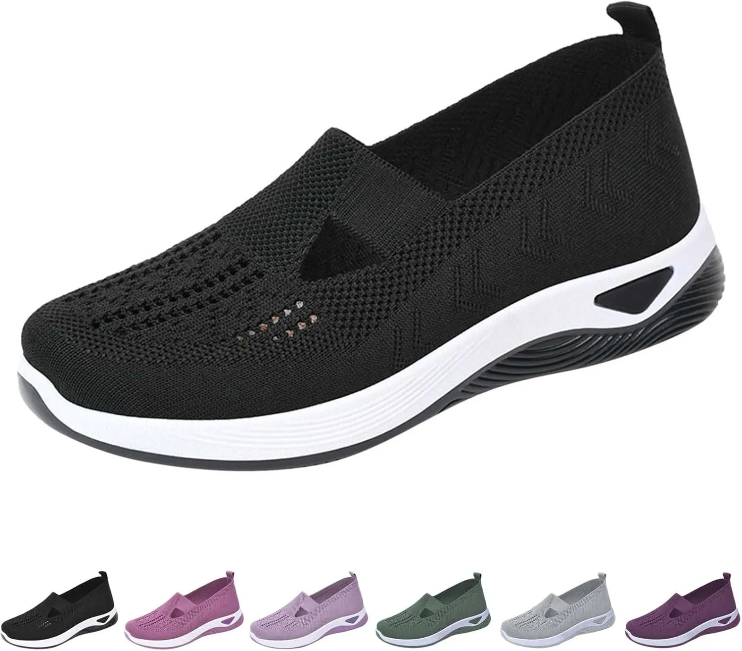 Orthopedic Shoes for Women Woven Orthopedic Slip On Shoes Women Slip On Ladies Casual Shoes Men Shoes Sneakers Red Tennis Shoe Loafers Casual Slip On