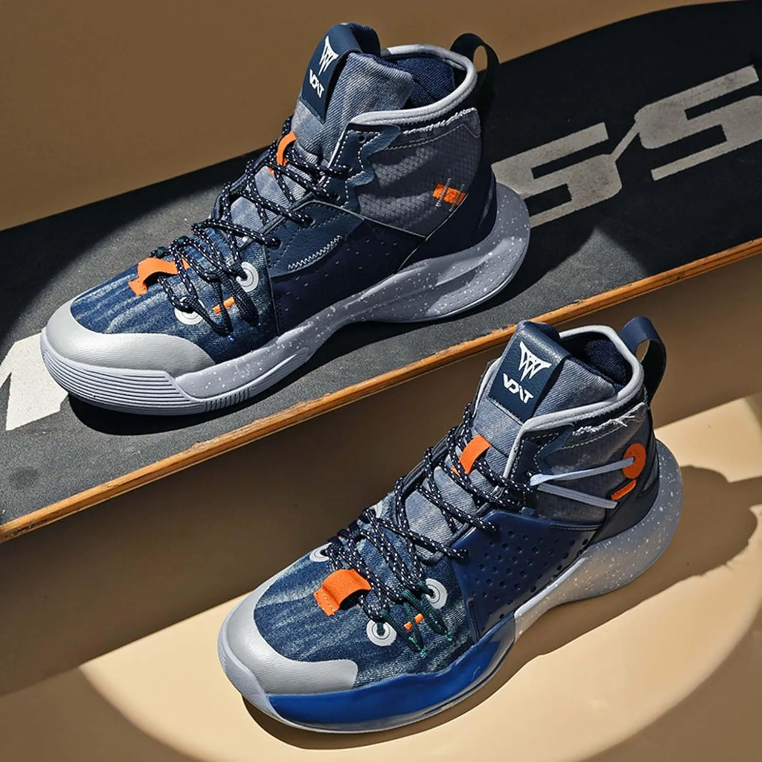 Professional High Top Basketball Shoes Men's Fashion Anti Slip High Top Sneakers Combat Basketball Sneakers Outdoor Casual Walking Breathable Training Running Shoes