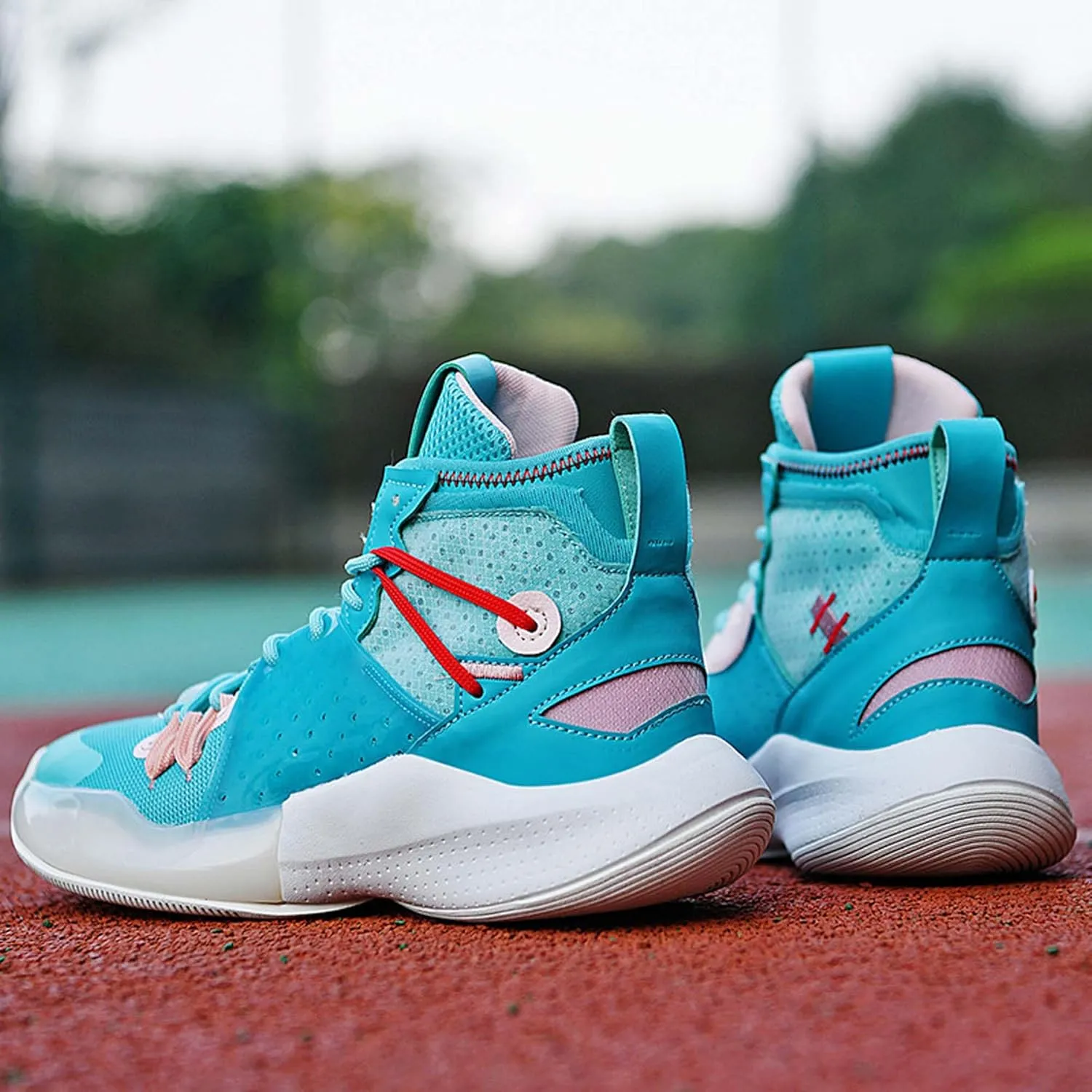 Professional High Top Basketball Shoes Men's Fashion Anti Slip High Top Sneakers Combat Basketball Sneakers Outdoor Casual Walking Breathable Training Running Shoes