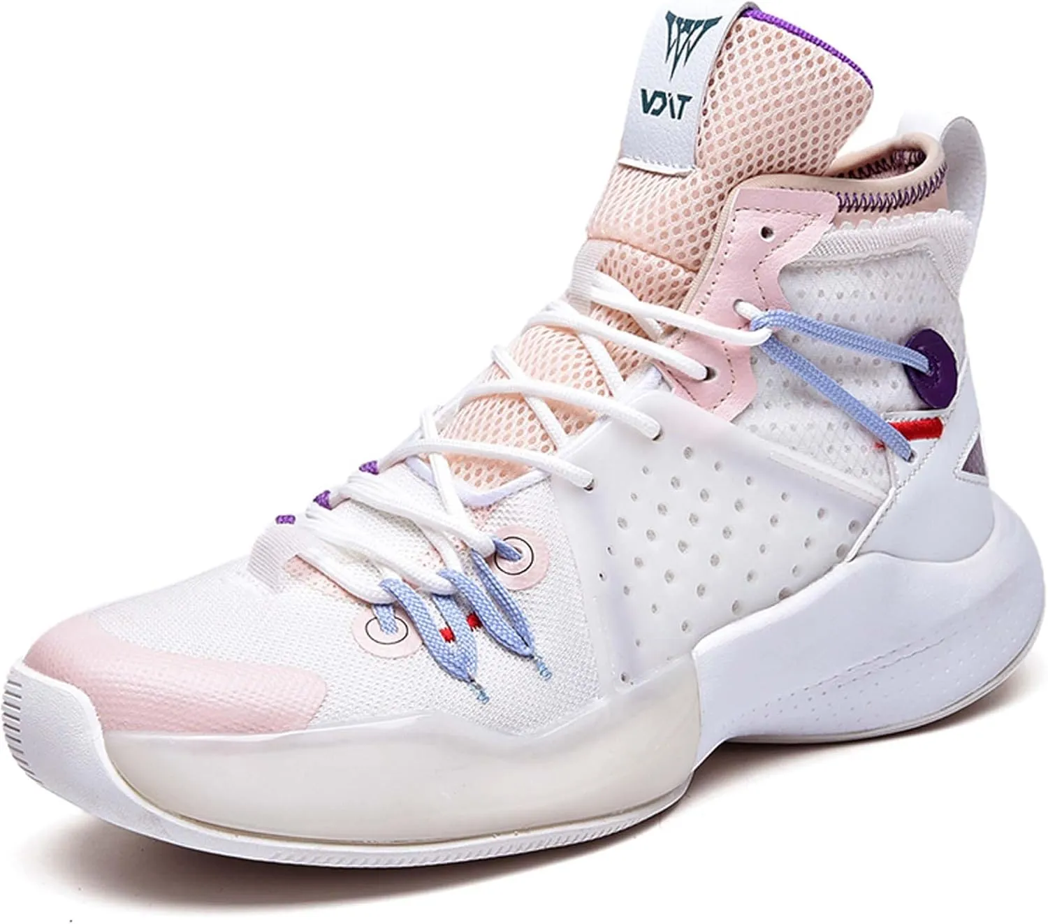 Professional High Top Basketball Shoes Men's Fashion Anti Slip High Top Sneakers Combat Basketball Sneakers Outdoor Casual Walking Breathable Training Running Shoes