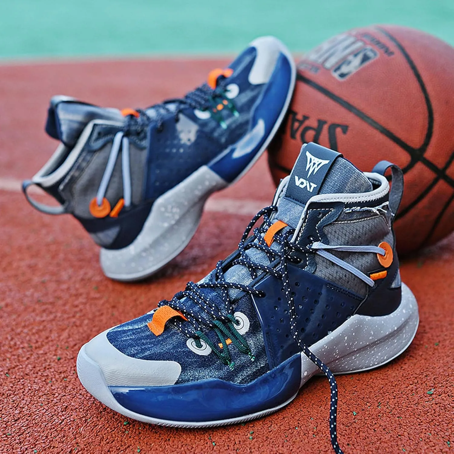 Professional High Top Basketball Shoes Men's Fashion Anti Slip High Top Sneakers Combat Basketball Sneakers Outdoor Casual Walking Breathable Training Running Shoes