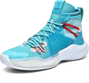 Professional High Top Basketball Shoes Men's Fashion Anti Slip High Top Sneakers Combat Basketball Sneakers Outdoor Casual Walking Breathable Training Running Shoes
