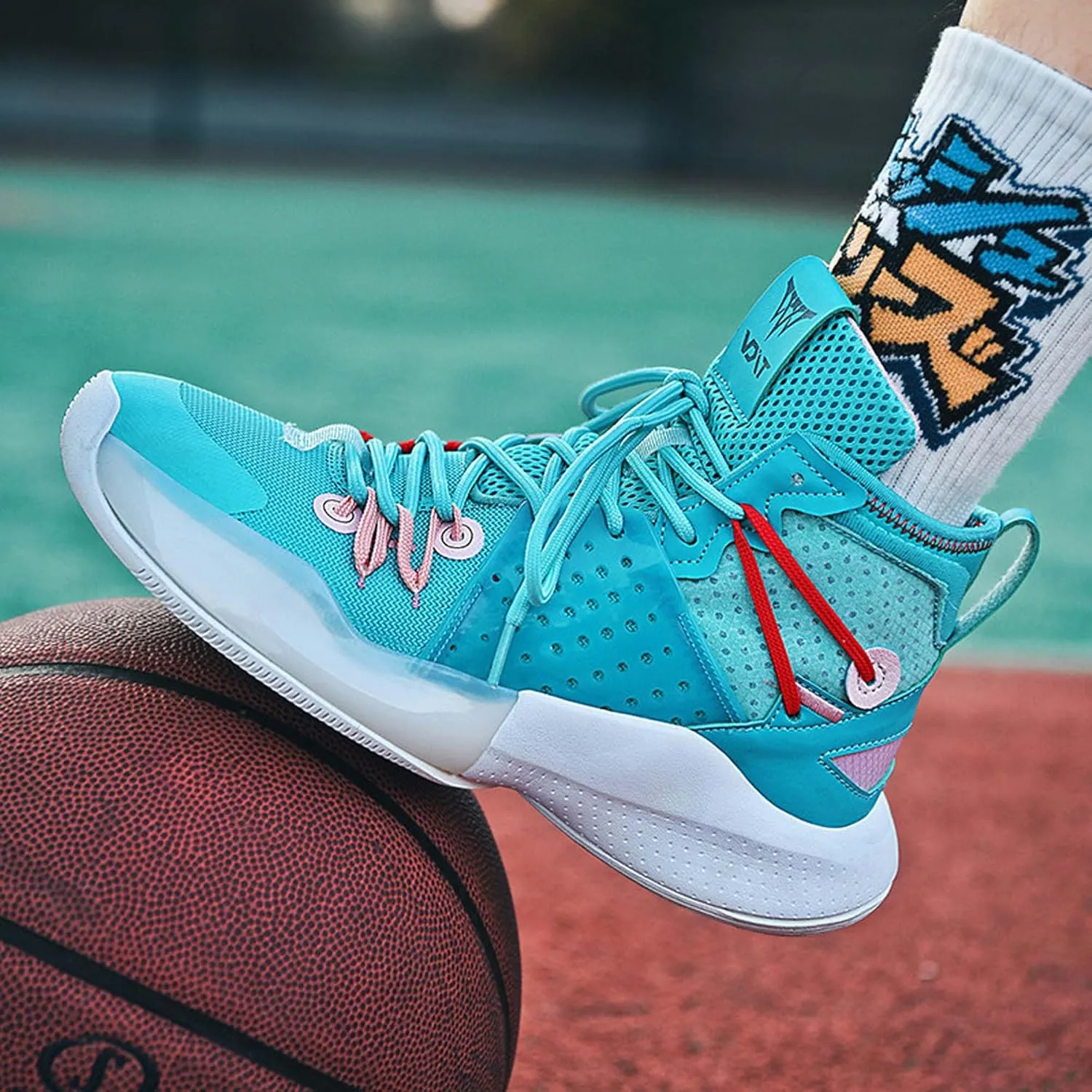 Professional High Top Basketball Shoes Men's Fashion Anti Slip High Top Sneakers Combat Basketball Sneakers Outdoor Casual Walking Breathable Training Running Shoes