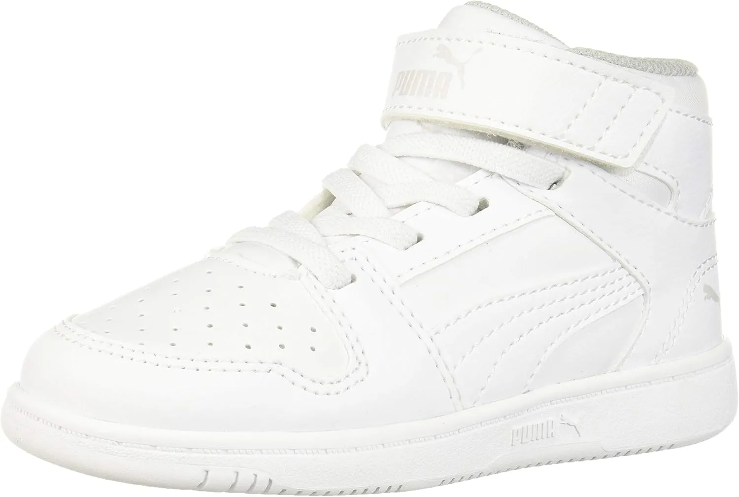 PUMA Unisex-Child Rebound Layup Synthetic Leather Hook and Loop Sneaker