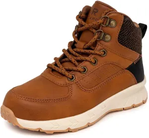 Rockport Boys Kids Hiking Boots  Youth High Top Outdoor Sneakers with Cushioned Insole  Durable Trail Shoes