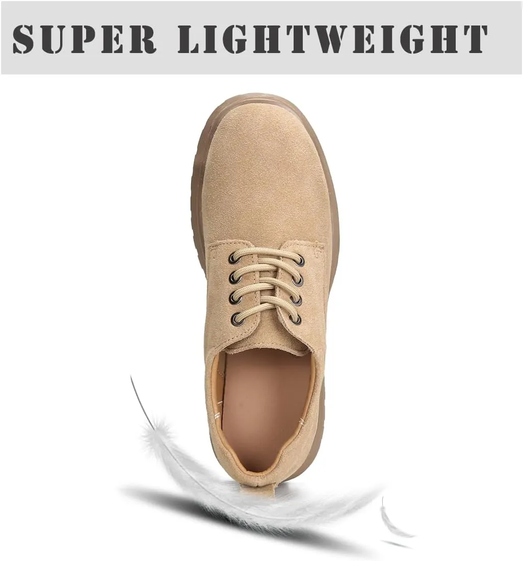 Ruiatoo Dress Shoes for Women Comfort Lace-Up Platform Oxford Shoes Round Toe Oxford Dress Shoe