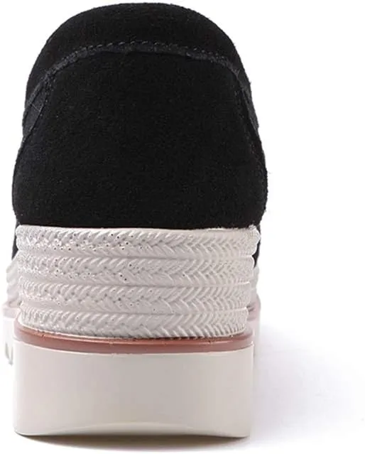Ruiatoo Womens Slip on Loafers Comfortable Thick Soft Platform Shoes Business Casual Walking Shoes