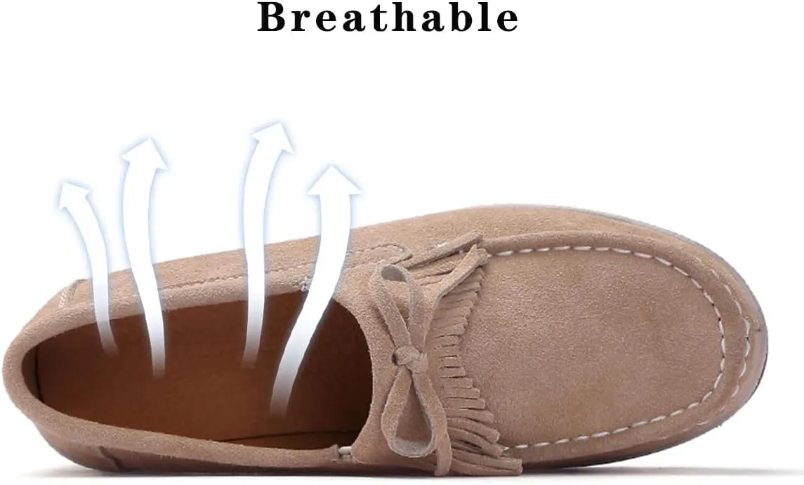 Ruiatoo Womens Slip on Loafers Comfortable Thick Soft Platform Shoes Business Casual Walking Shoes
