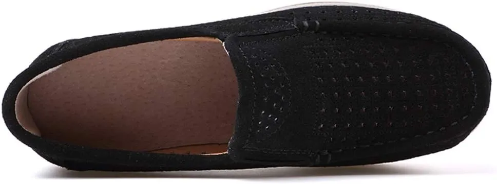 Ruiatoo Womens Slip on Loafers Comfortable Thick Soft Platform Shoes Business Casual Walking Shoes