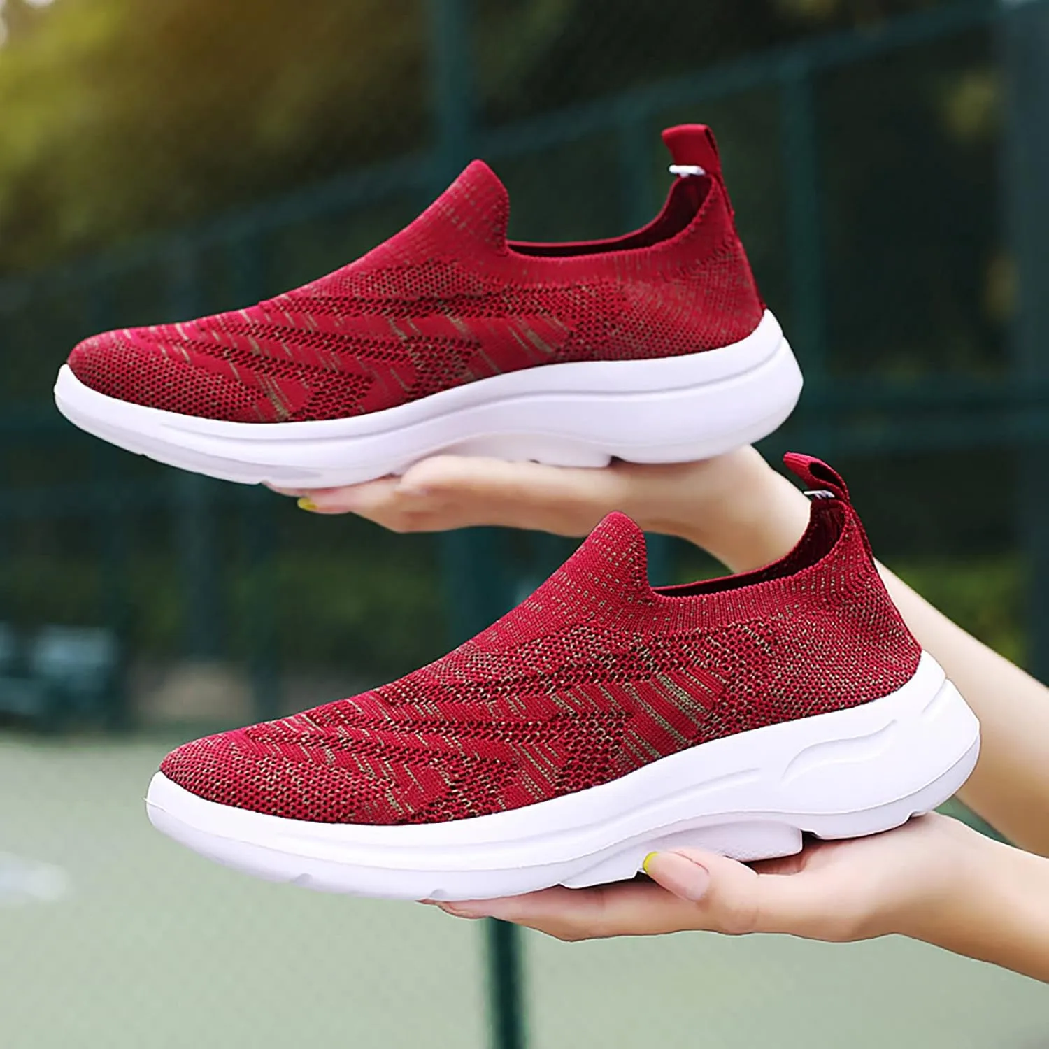 Running Shoes for Women Wide Fit Women's Black Slip On Dress Shoes Workout Shoes for Women Black Plantar Fasciitis Shoes Women Non Slip Slip On Walking Shoes Women Size 12