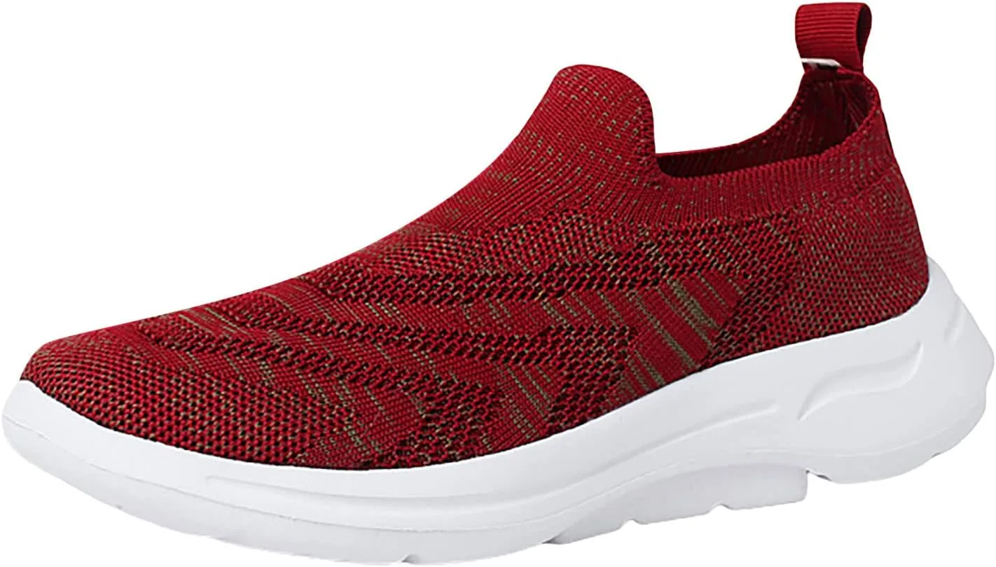 Running Shoes for Women Wide Fit Women's Black Slip On Dress Shoes Workout Shoes for Women Black Plantar Fasciitis Shoes Women Non Slip Slip On Walking Shoes Women Size 12