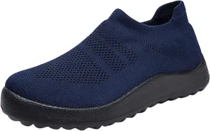 Running Shoes for Women Wide Walking Shoes Women Arch Support 11w Slip On Shoes for Elderly Women Silver Sneakers for Women Slip On Athletic Shoes Women Size 5