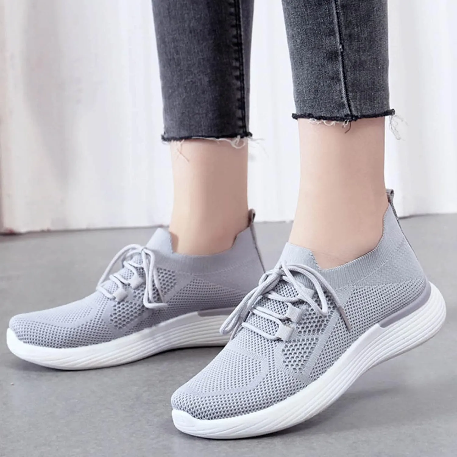 SBGMoSJ Sneakers for Women Slip Ons Size 9 Women's Slip Resistant Shoes Canvas Shoes for Women Wide Width Size 12 Womens High Top Sneakers with Zipper Athletic Shoes Women Walking Size 5.5 W