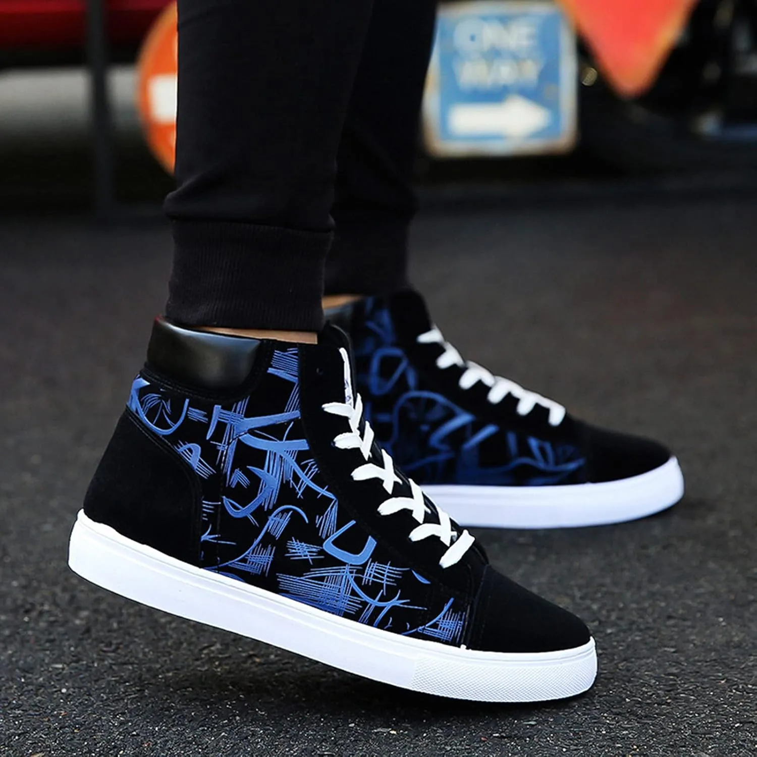 SBGMoSJ Sneakers for Women Walking Winter Shoes for Women 2023 Comfy Black Canvas Tennis Shoes for Women Sneakers for Women Size 8 Wide Width Fall Tennis Shoes for Women 2023