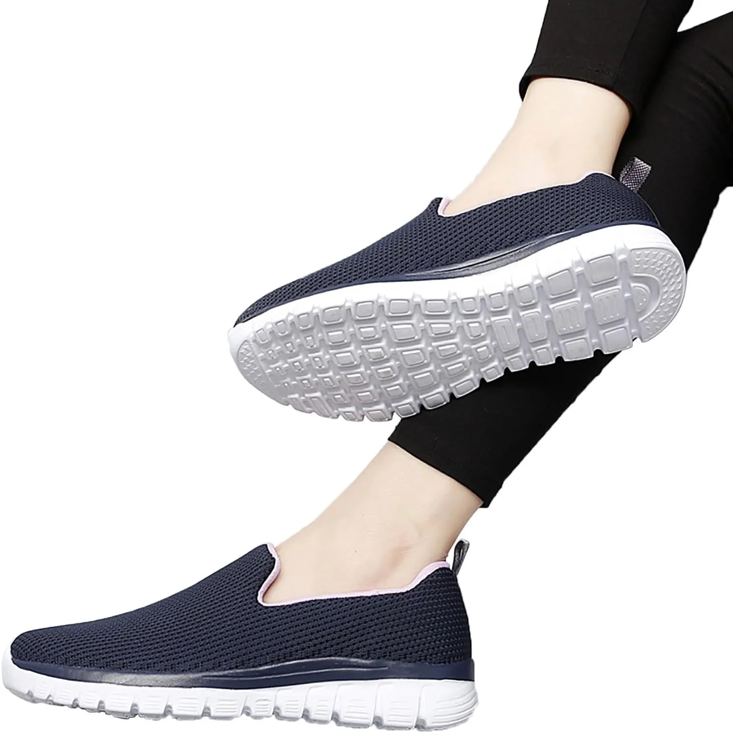 SBGMoSJ Womens Casual Sneakers Trending Comfy Shoes for Women Standing All Day Black Shoes for Women Black Tennis Shoes Womens Tennis Shoes for Women Size 8 Wide