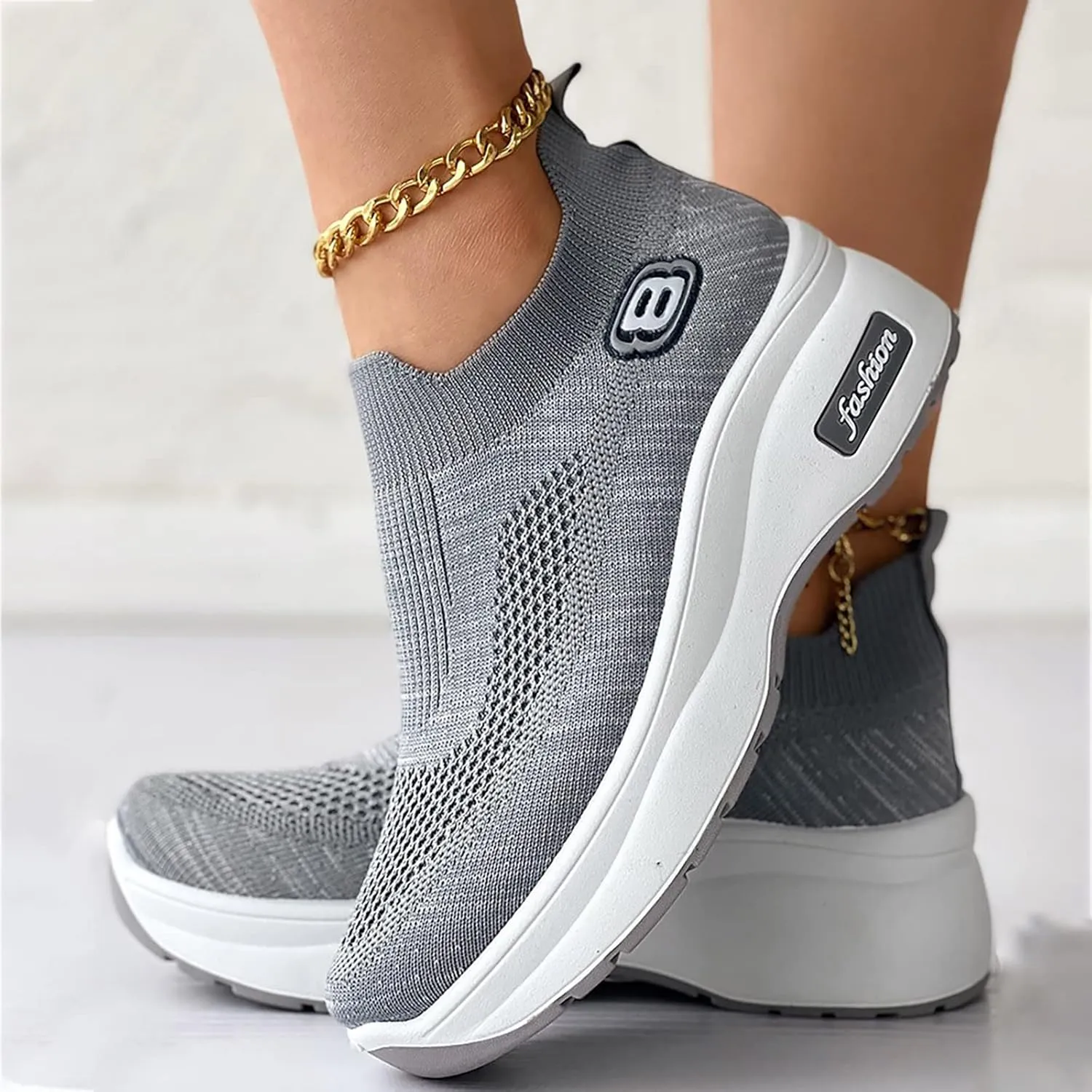 SBGMoSJ Womens Casual Sneakers Wide Feet Sneakers for Women 2023 Extra Wide Black Shoes Women Dressy Sneakers for Women 2023 Running Wide Comfortable Walking Shoes Women Size 11 Dressy