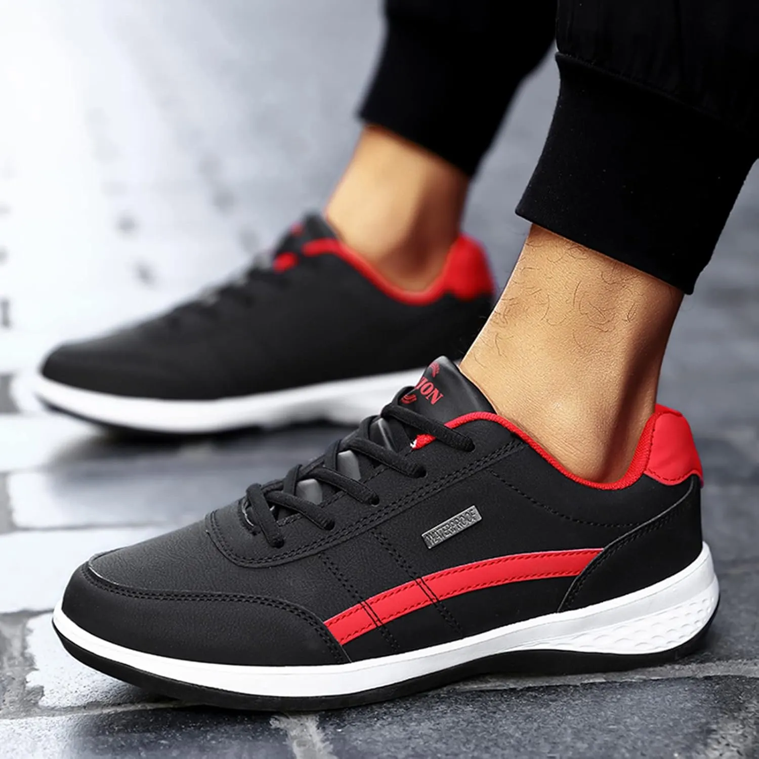SBGMoSJ Womens High Top Wedge Sneakers All Womens Black Non Slip Size 9 Wide Work Shoes Slip On Tennis Shoes Women Wide Width High Top Sneakers for Women Zapatillas Blancas para Mujer Elegantes
