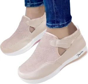 SBGMoSJ Womens Shoes Sneakers Wide Width Slip On Shoes for Women Indoor Fluffy White Canvas Platform Tennis Shoes for Women Women's Fashion Sneakers Red Black Non Slip Tennis Shoes Woman