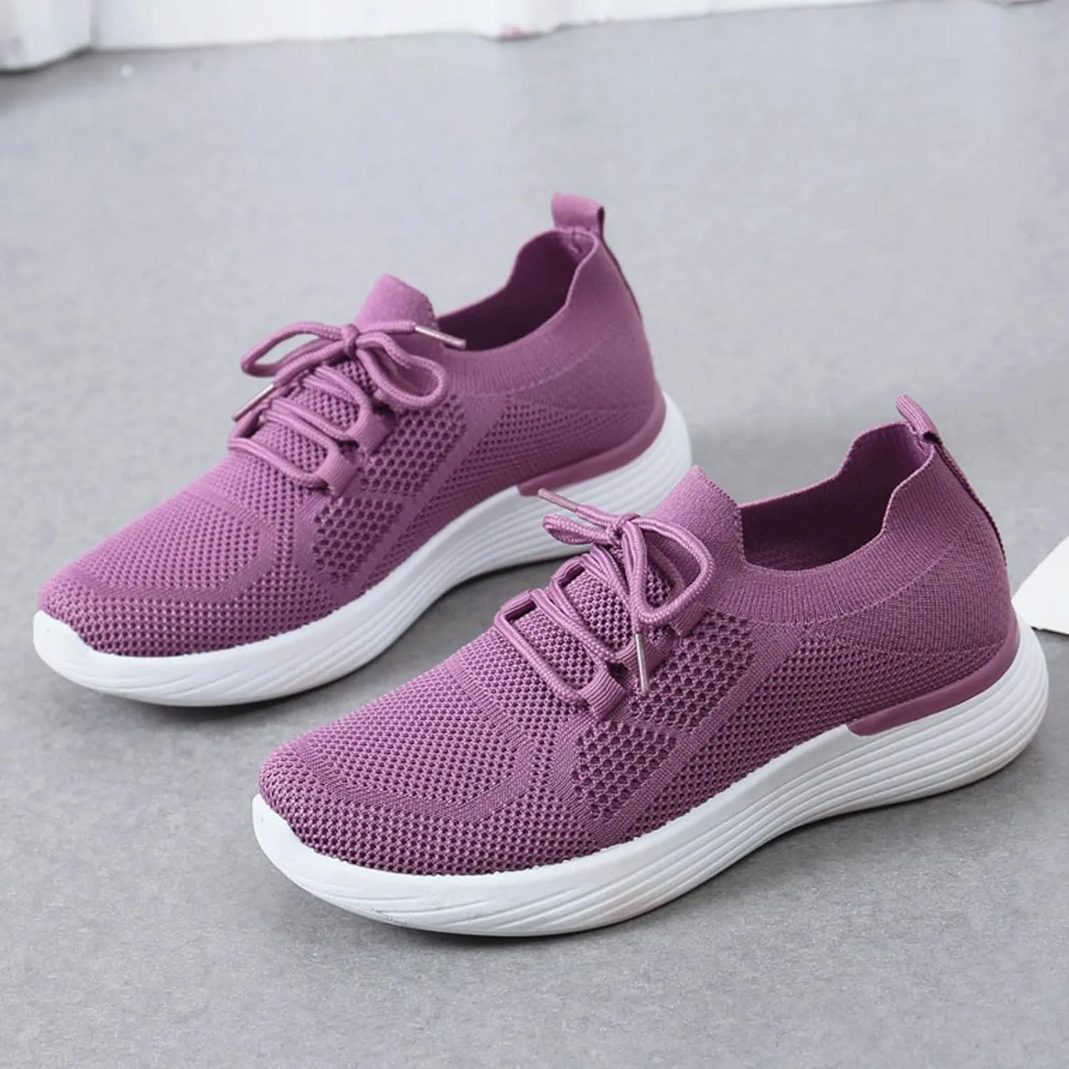 SBGMoSJ Womens Walking Sneakers Size 10 Wide Women Orthopedic Sneakers Walking Womens Casual Shoes Slip Ons Mule Women's Sneakers Wide Width Comfortable Walking Shoes Women Slip On