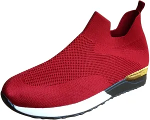 SBGMoSJ Women's Walking Sneakers Wide Width Slip On Shoes Women Dressy Casual Low Heel Womens Casual Shoes Slip Ons Womens Shoes Size 6.5 Sneakers Zapatos CóModos para Hombre
