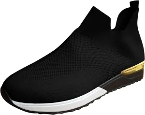 SBGMoSJ Women's Walking Sneakers Wide Width Slip On Shoes Women Dressy Casual Low Heel Womens Casual Shoes Slip Ons Womens Shoes Size 6.5 Sneakers Zapatos CóModos para Hombre