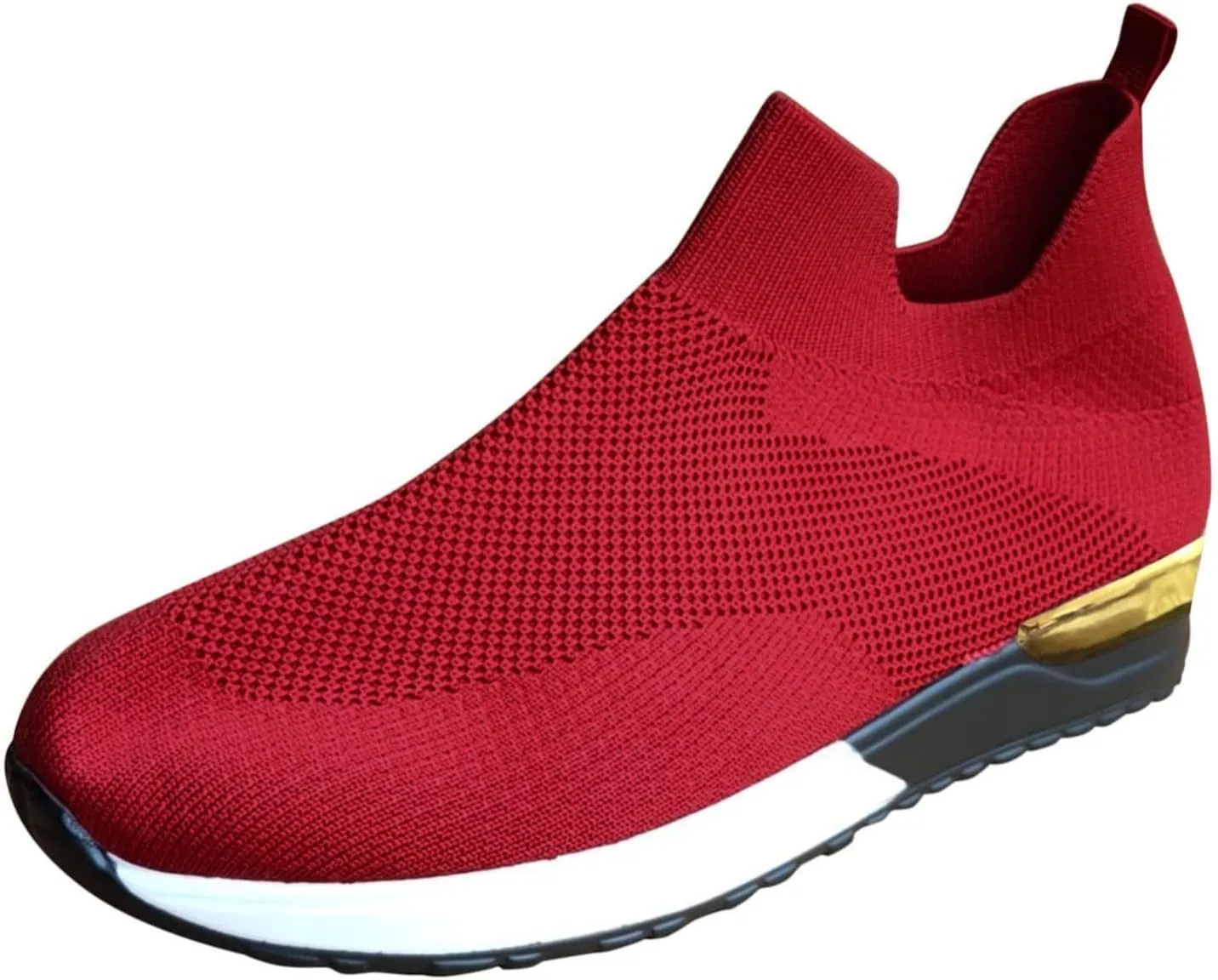 SBGMoSJ Women's Walking Sneakers Wide Width Slip On Shoes Women Dressy Casual Low Heel Womens Casual Shoes Slip Ons Womens Shoes Size 6.5 Sneakers Zapatos CóModos para Hombre