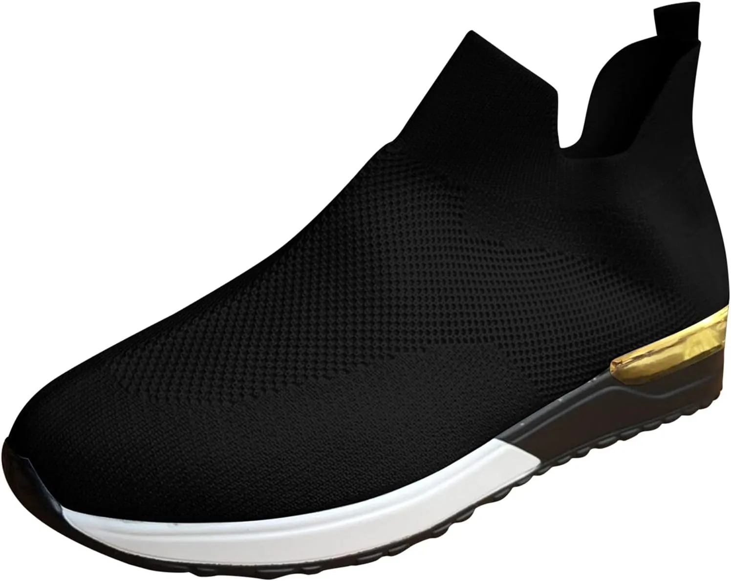 SBGMoSJ Women's Walking Sneakers Wide Width Slip On Shoes Women Dressy Casual Low Heel Womens Casual Shoes Slip Ons Womens Shoes Size 6.5 Sneakers Zapatos CóModos para Hombre