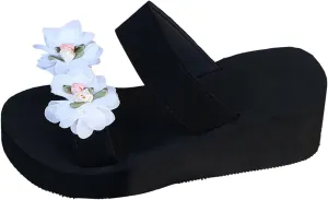 Shoes For Women Open Toe Flatform Wedge Casual Heeled Slip On Thick Cushion Sandal Womens Wide Sandals Size 9w