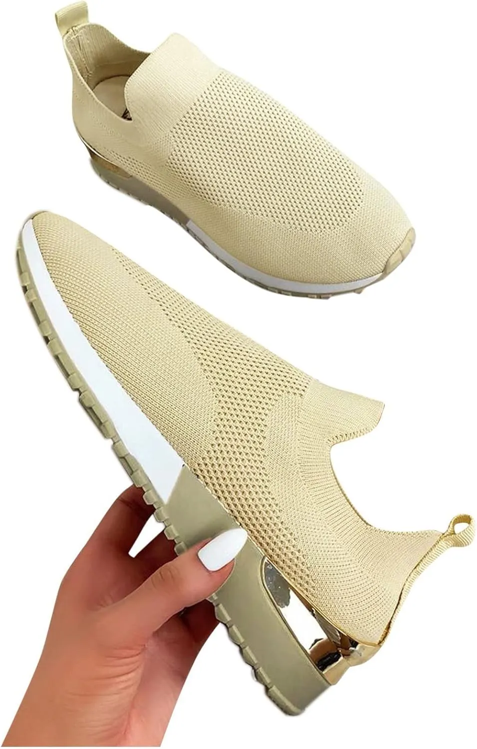 Slip On Sneakers Women Arch Support White Fashion Sneakers for Women 2023 Slip On Gym Shoes for Women Womens Running Shoes Size 11 Black Slip On Sneakers Women Black