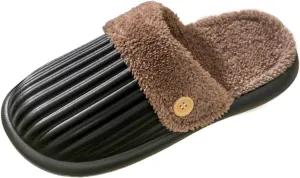 Sneakers Business Breathable Winter Couples Men Warm Home Baotou Plush Soft Bottom Comfortable Fkower Color Flat Cotton