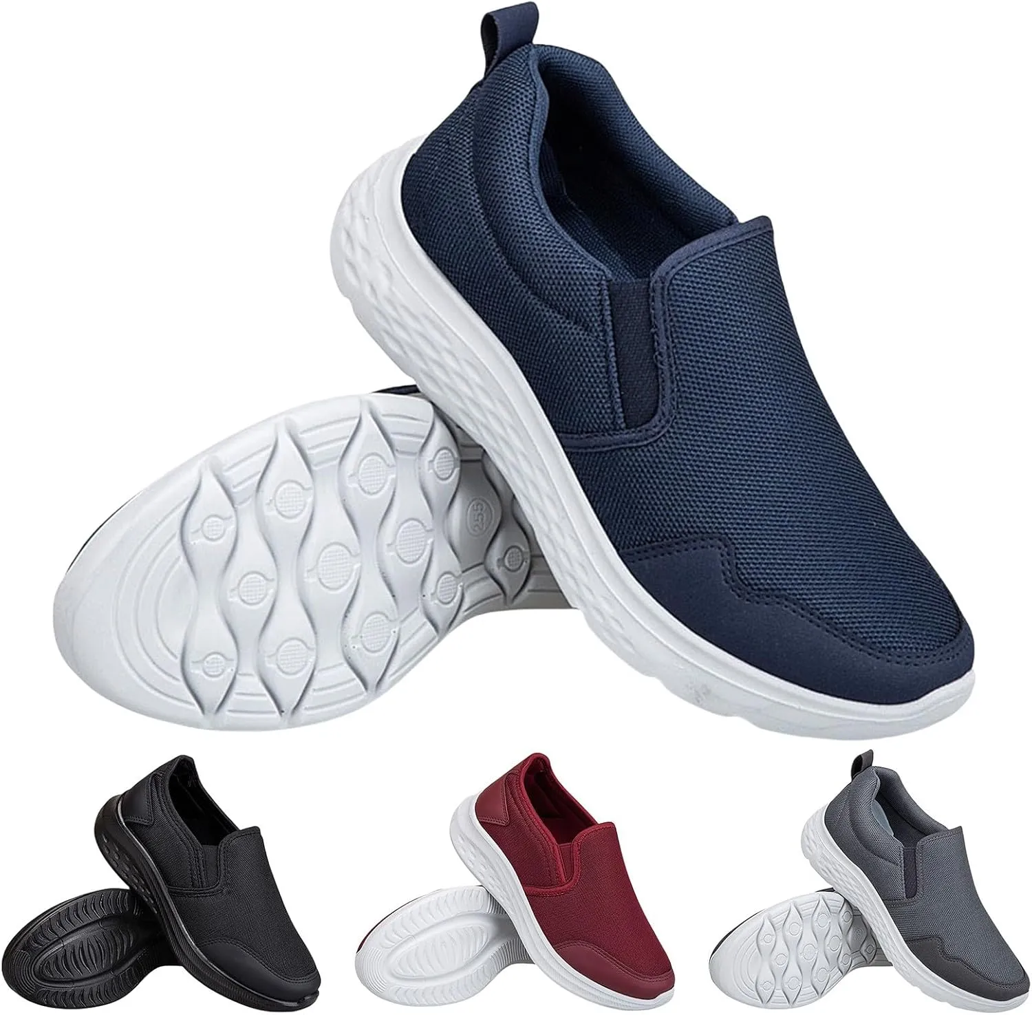 Sneakers for Men Work Shoes for Men Slip On Casual Shoes Comfortable Dressy Slip on Women Loafers Shoes for Work Womens Shoes Sneakers Slip On