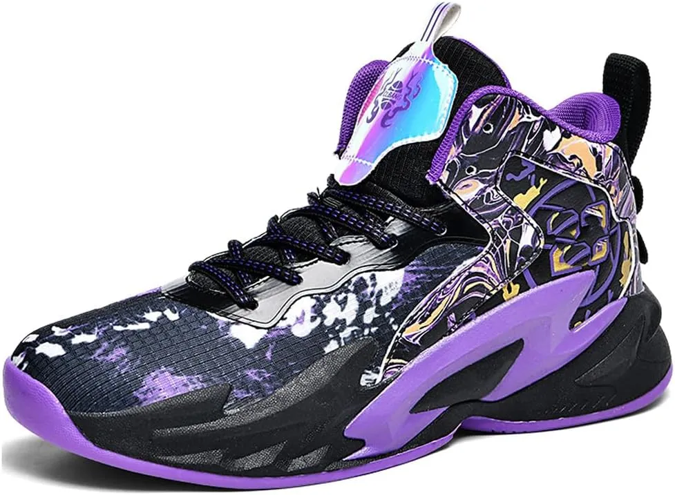 VAXAV Unisex High Top Basketball Shoes Outdoor Sports Running Tennis Sneakers