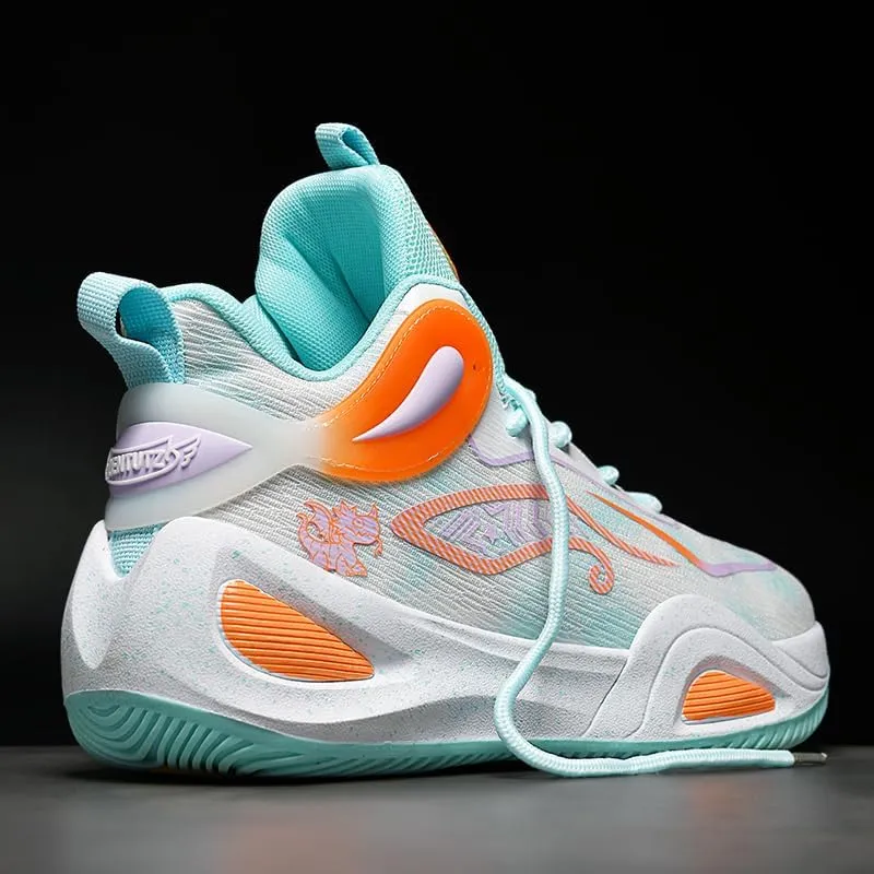 Women Mens Basketball Shoes Fashion Athletic Sneakers Unisex Outdoor Sport Shoes High Top Anti Slip and Wear-Resistant Basketball Shoes