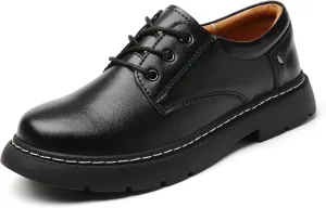 Women Oxford Shoes, Lace Up,Slip Resistant,Leather Upper,Platform Casual Comfort Work Office Dressy Business Shoes for Girls Ladies Women