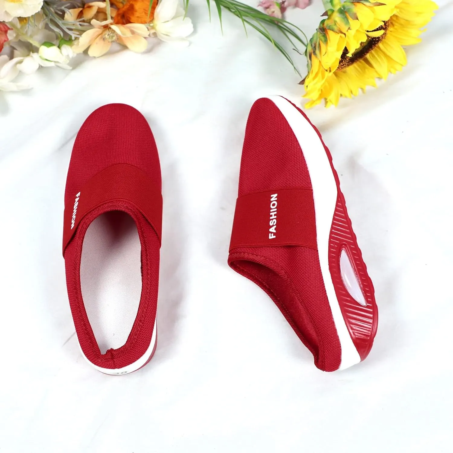Womens Backless Sneakers Mesh Slip-on Mule Shoes Non Slip Work Shoes Women Slip On Casual Shoes Slip On Men's Fashion Sneakers Platform Tennis Shoe Loafers Casual Slip On