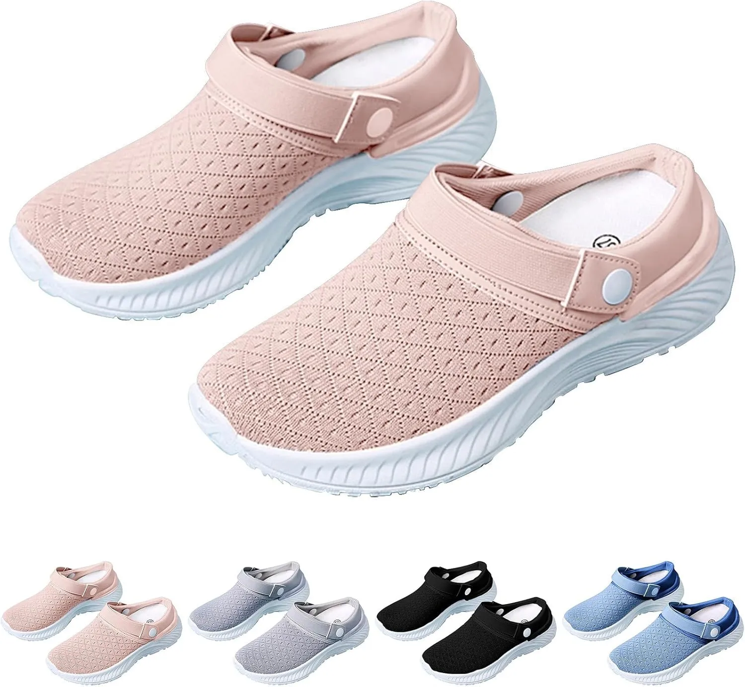 Women's Backless Walking Sneakers Summer Slip-on Tennis Shoes Men Winter Slip On Shoes Casual Brown Sneakers Platform Tennis Shoe Loafers Casual Slip On
