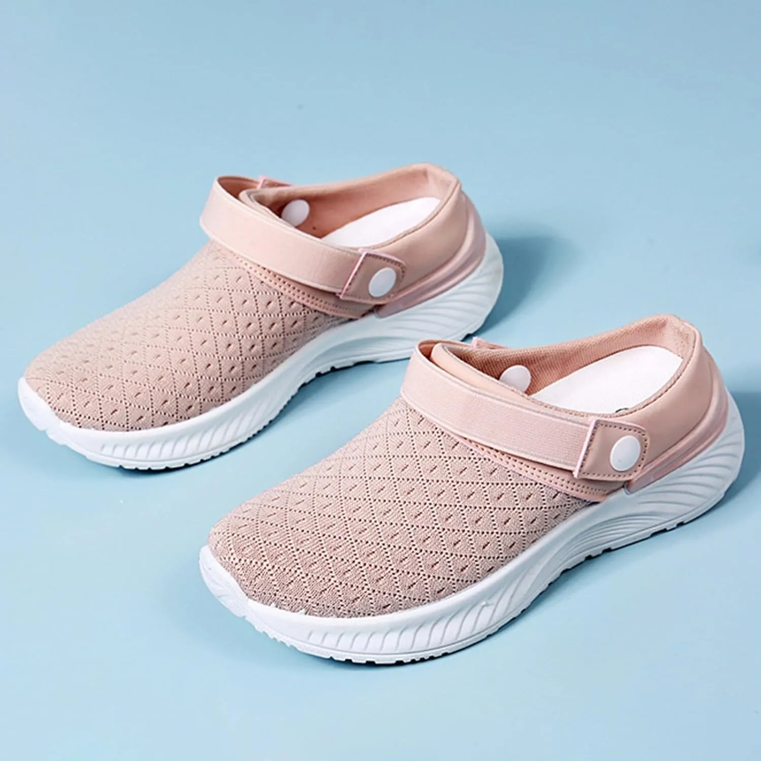 Women's Backless Walking Sneakers Summer Slip-on Tennis Shoes Men Winter Slip On Shoes Casual Brown Sneakers Platform Tennis Shoe Loafers Casual Slip On