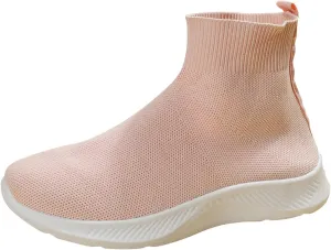 Womens Black Slip On Sneakers Size 8.5 Fashion Sneakers for Women 2023 Platform Women's Walking Shoes Sock Sneakers Lightweight Sneakers for Women Size 8 Wide Zapatos Negros para Mujer Deportivos