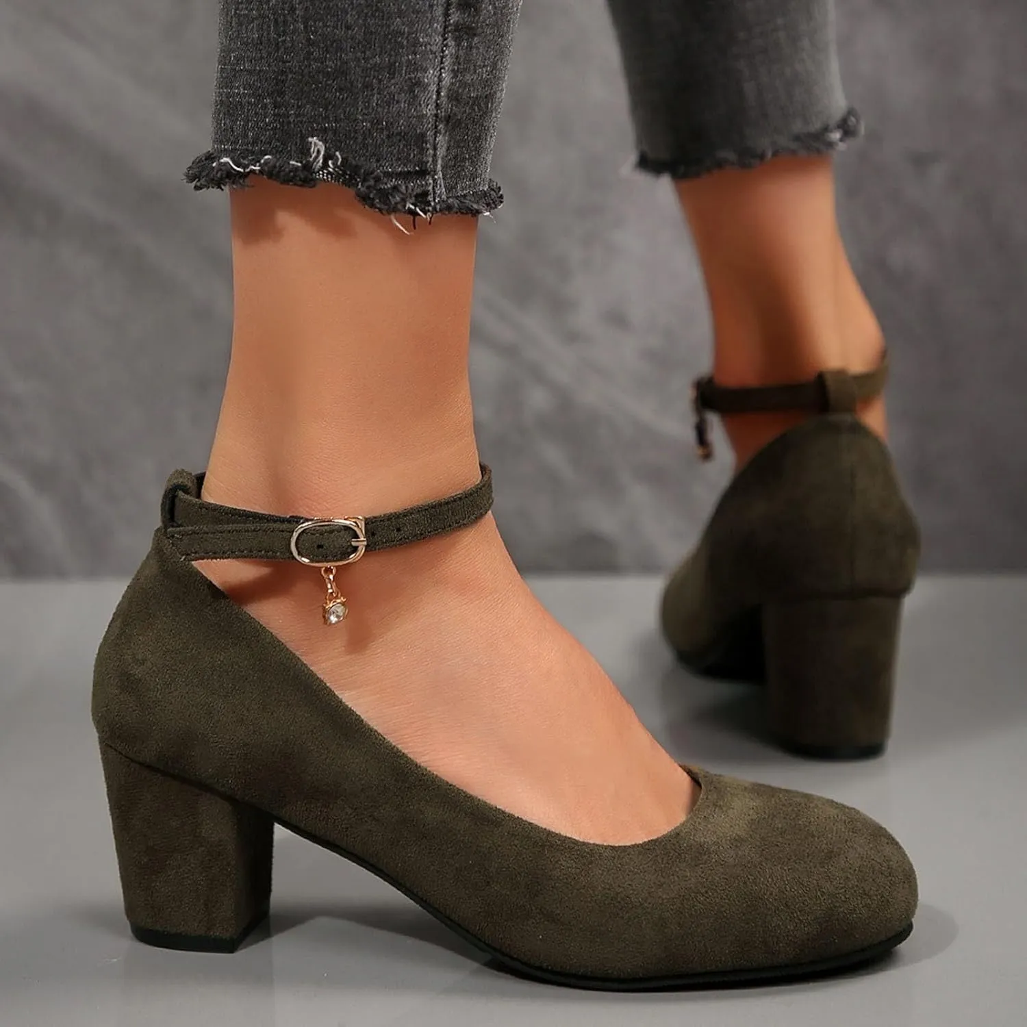 Women's Casual Shoes with Chunky Heel Perfect for Daily Slip On for Comfortable Fit Shoes for Men Casual Walking