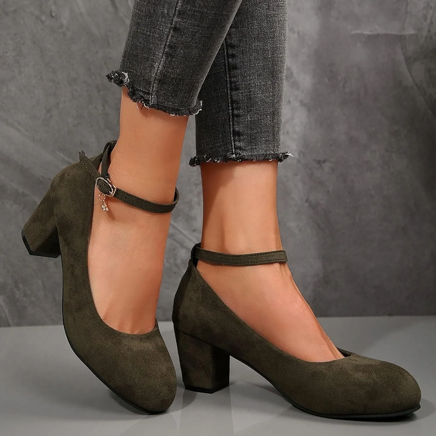 Women's Casual Shoes with Chunky Heel Perfect for Daily Slip On for Comfortable Fit Shoes for Men Casual Walking